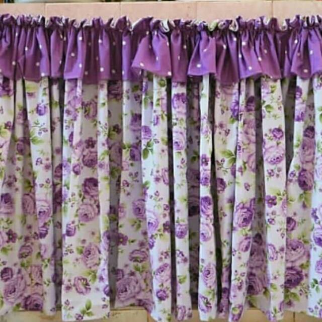 Est Kitchen Curtains Purple, Kitchen Curtains With Purple Flowers