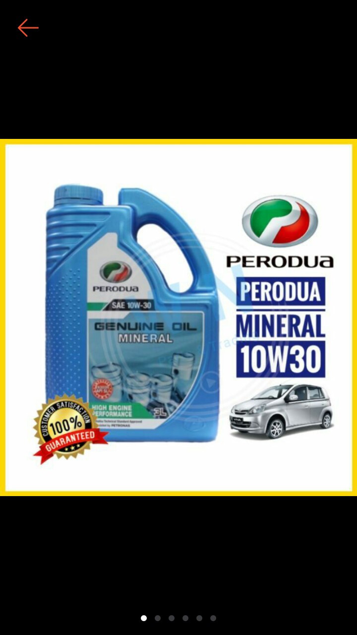 ENGINE OIL PERODUA 10W30 3 LITER VIVA KANCIL KENARI KELISA 