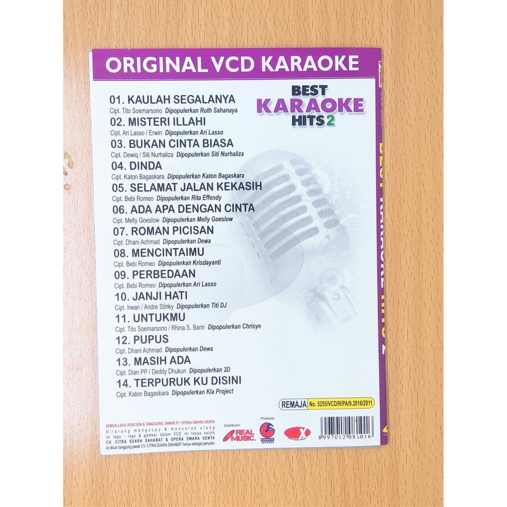 Vcd Original Cassette Best Karaoke Songs Best Karaoke Hits 2 Shopee Malaysia