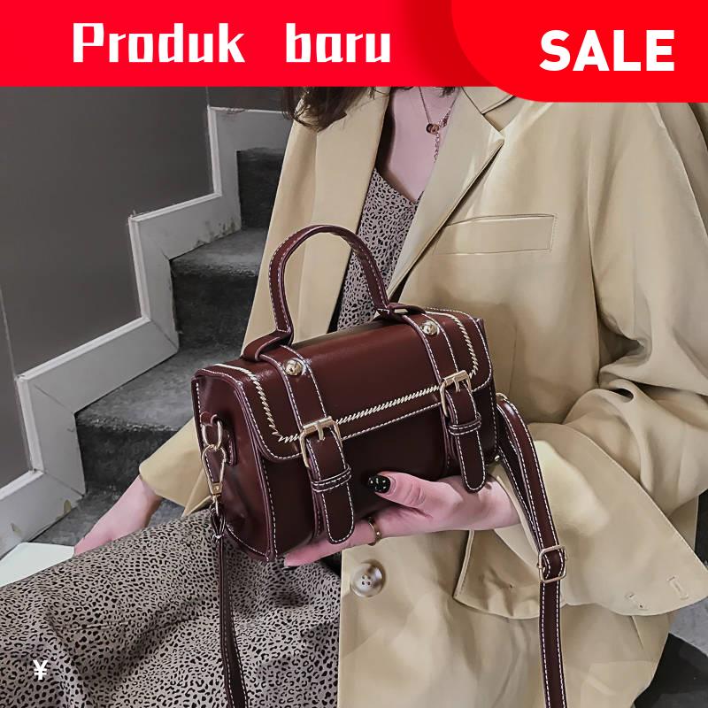 Ready Stock Bag Tangan Wanita Murah Bag Perempuan Murah Hong Kong Gaya Retro Beg Kecil Wanita 2019 Gelombang Baru Versi Korea Liar Messenger Beg Bahu Beg Tangan Tekstur Fesyen