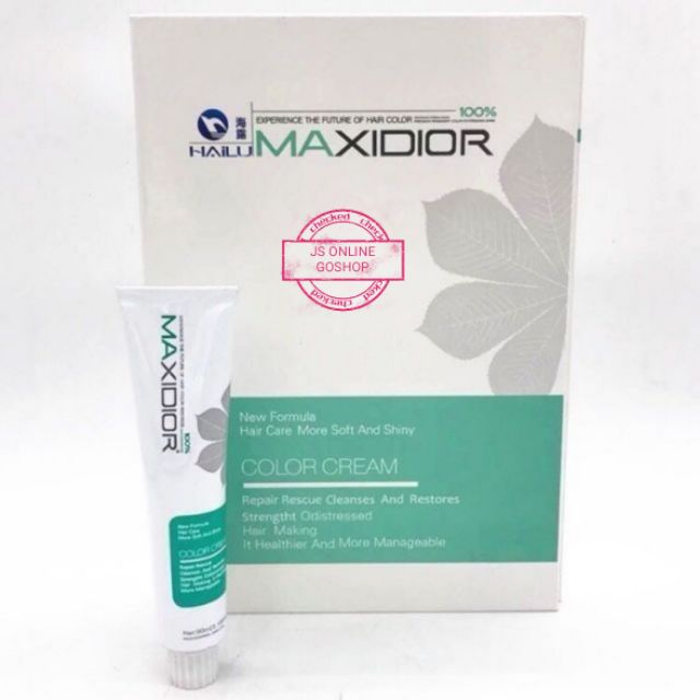 Clear Stock Maxidior Hair Color Dye Cream 90ml Shopee Malaysia