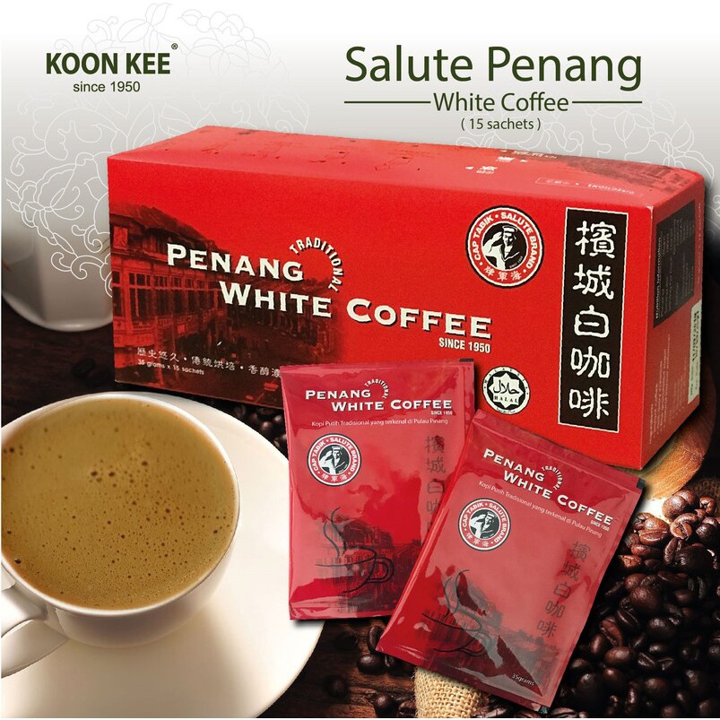 Koon Kee Salute 均记 海军牌 Traditional Penang White Coffee Kopi 槟城 传统 白咖啡 Cap Tabik 即溶 咖啡 清真 instant coffee mix powder Halal