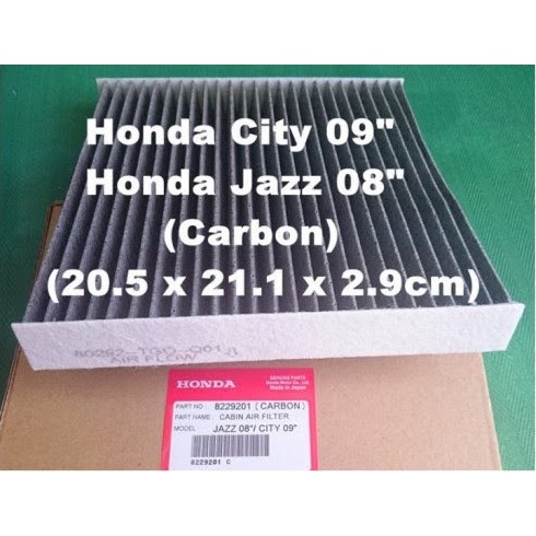 Honda City 2009 2013 2014 2018 Carbon Cabin Air Cond Filter