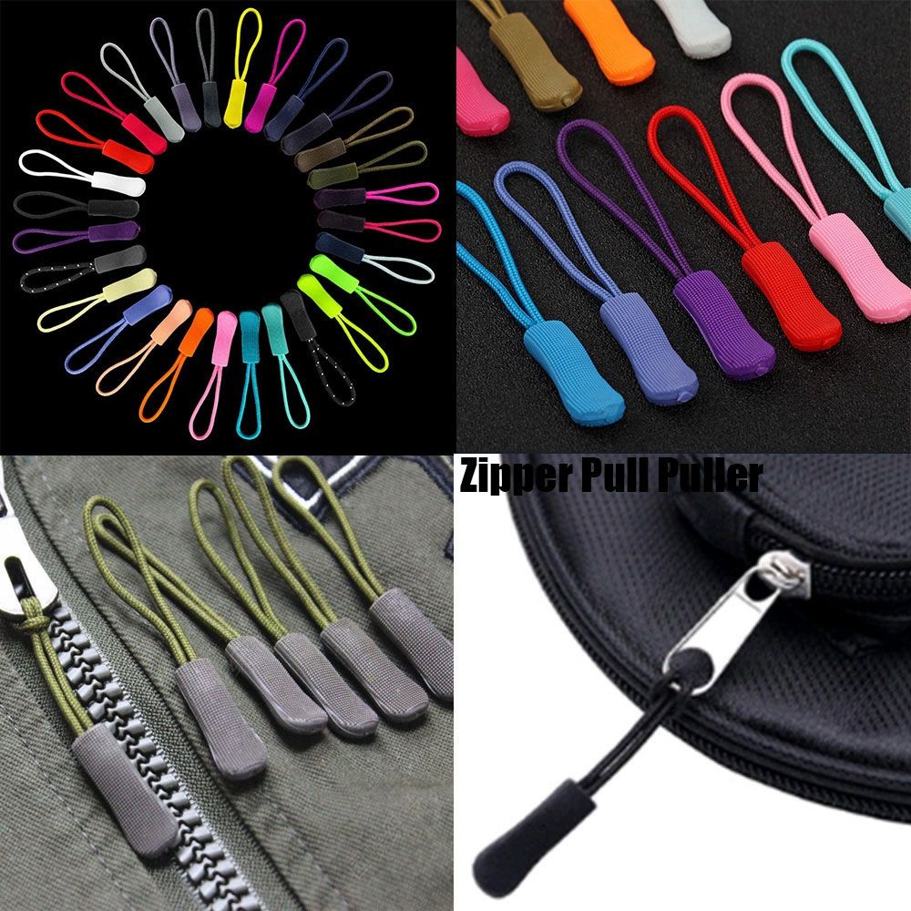Have Premium JESTINE 10Pcs Zip Cord Suitcase Zipper Puller Buckle Tent Backpack Apparel Sewing Crafts End Fit Ro Must - Image 3