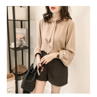 Plus Size Women s Chiffon Long Blouse Ladies Office  Casual  