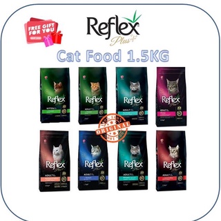 Reflex Plus Adult Cat Food 1.5KG Kitten Makanan Kucing Reflex Omega 3&6