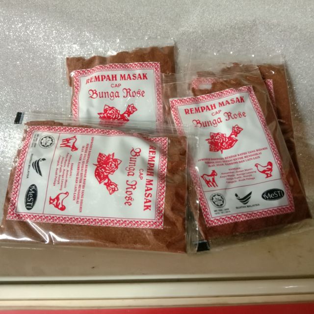 Rempah masak CAP BUNGA ROSE (12g)  Shopee Malaysia