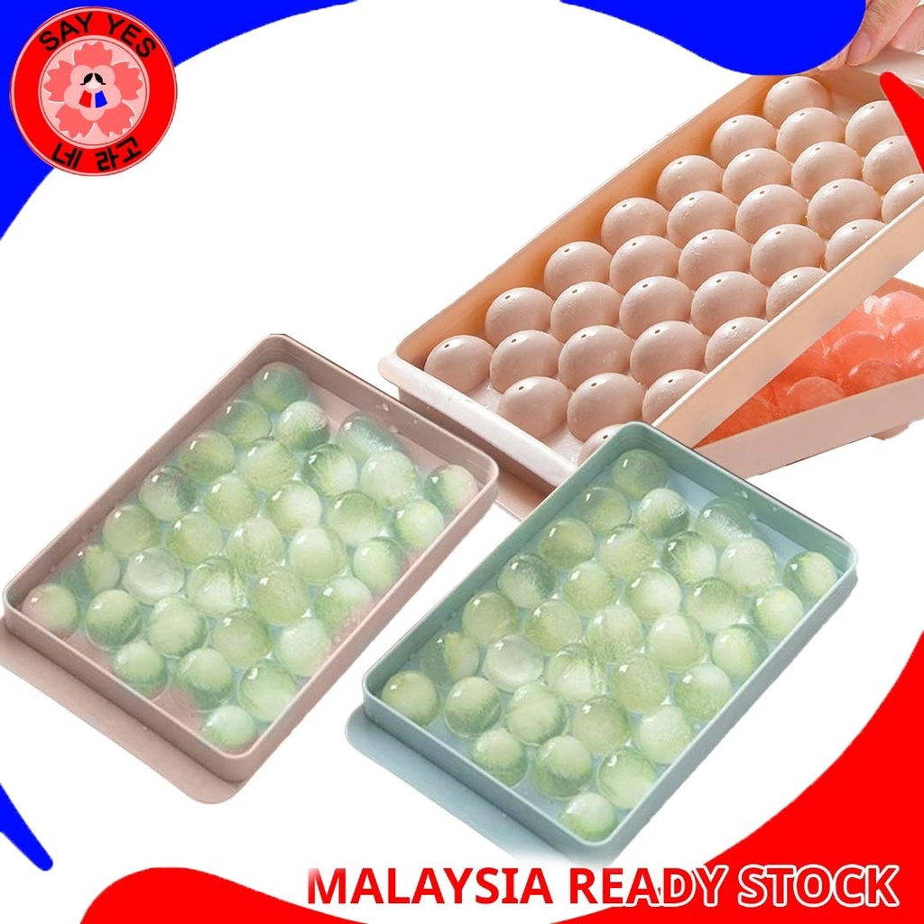 SayYes Ice Ball Tray Round Ice Ball Maker Creative DIY Jelly Maker 33 Grids Freezer Ice Tray Mould 네 라고