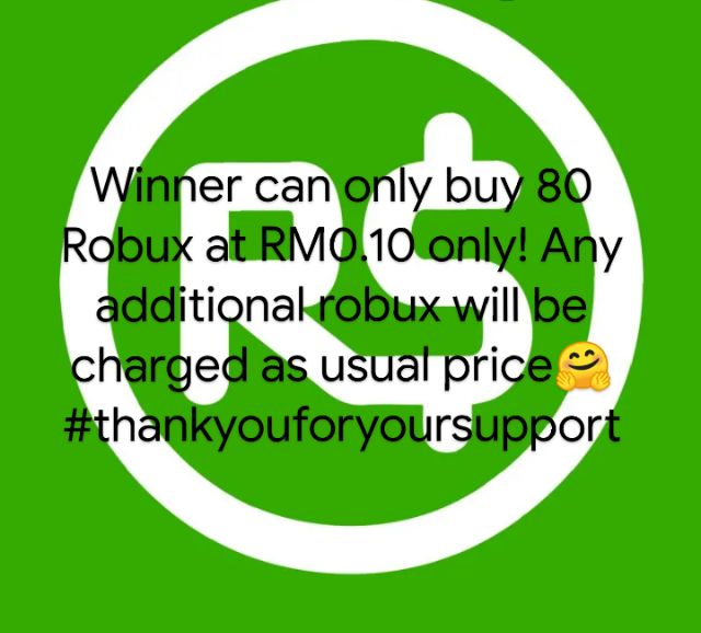 Roblox Robux 80 Rm4 Shopee Malaysia