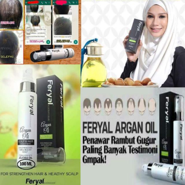 Produk Femes Berkesan Feryal Hair Argan Oil Ada Kkm Shopee Malaysia