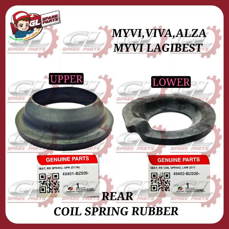 Coil Spring Rubber Original Rear Perodua Myvi Viva Alza Myvi Lagibest 1pc Getah Spring