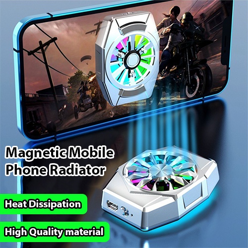 [aliff_empireXshop] - Brand New X11 Magnetic Mobile phone Radiator Three-Speed Adjustment Heat Dissipation Phone Cooling