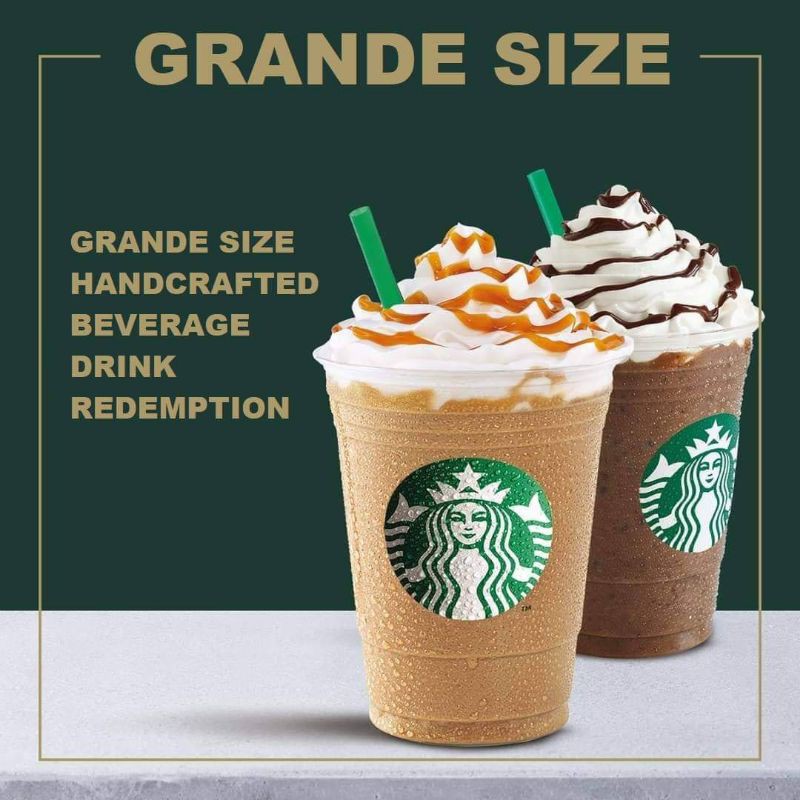 Starbucks Coffee Redeem Food Or Grande Size Reward Beverage E Voucher Redemption Foods Or Drinks Rewards Drink Voucher Shopee Malaysia