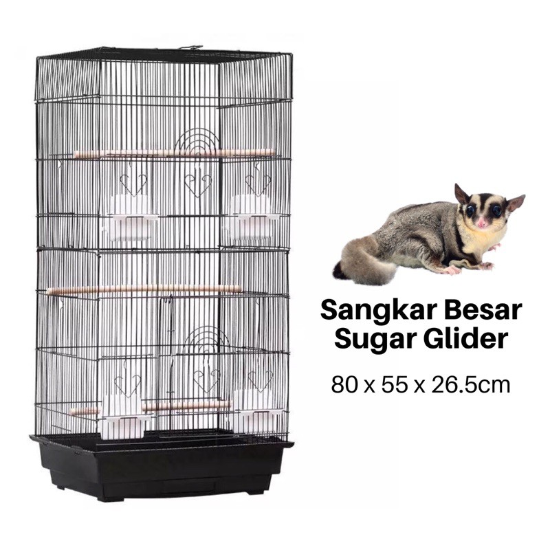 [READY STOCK] • PREMIUM STEEL SUGAR GLIDER / BIRD CAGE SANGKAR PREMIUM SUGAR GLIDER / BURUNG