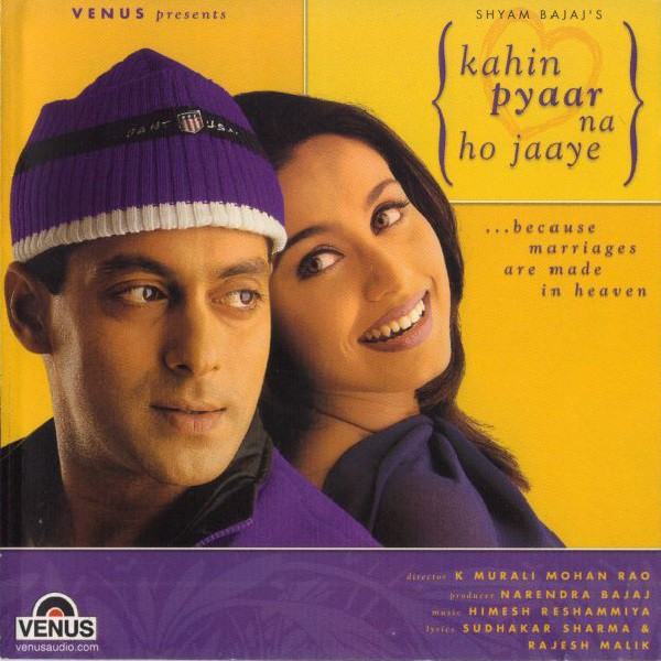 CD-R Hindi Songs - Kahin Pyar Na Ho Jaaye (2000) Salman Khan, Rani Mukerjee, Bollywood Songs Not Movie