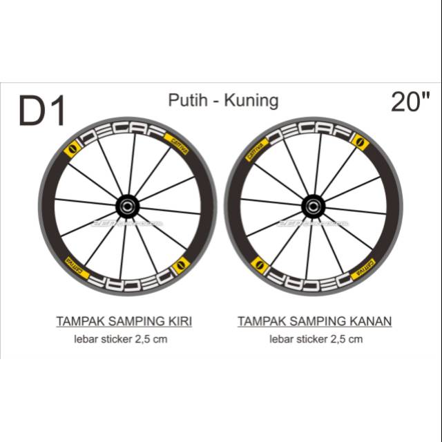  Sticker  deca folding bicycle  sticker  cutting  instead of 