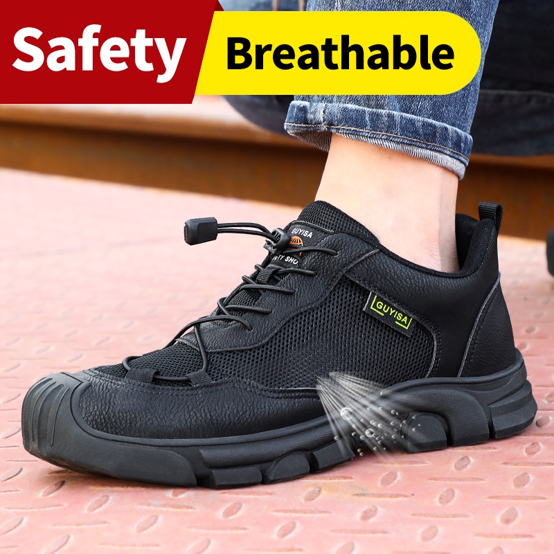 FUMEIER Safety shoes anti-smashing and anti-piercing non-slip ...