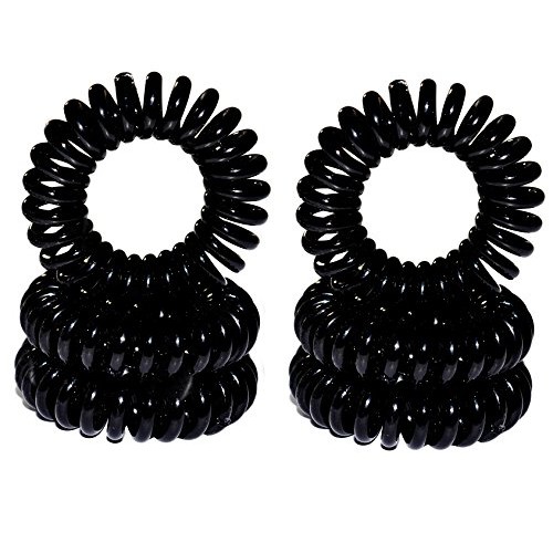 Telephone Wire Line Elasticity Rubber Band Elastic Hairbands 3pcs