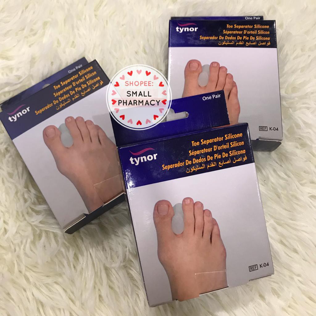 TYNOR Toe Separator Silicone K04 One Pair size S / M / L ( Bunions