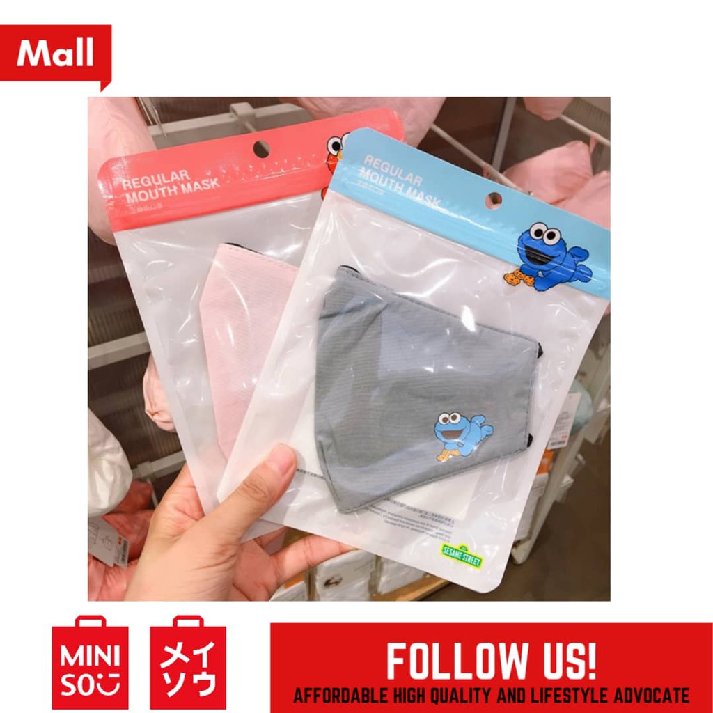 MINISO Sesame Street Regular Face Mask Kids Mask Shopee Malaysia