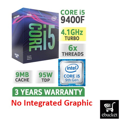 Intel Core I5-9400F / I5-9400 Processor | Shopee Malaysia