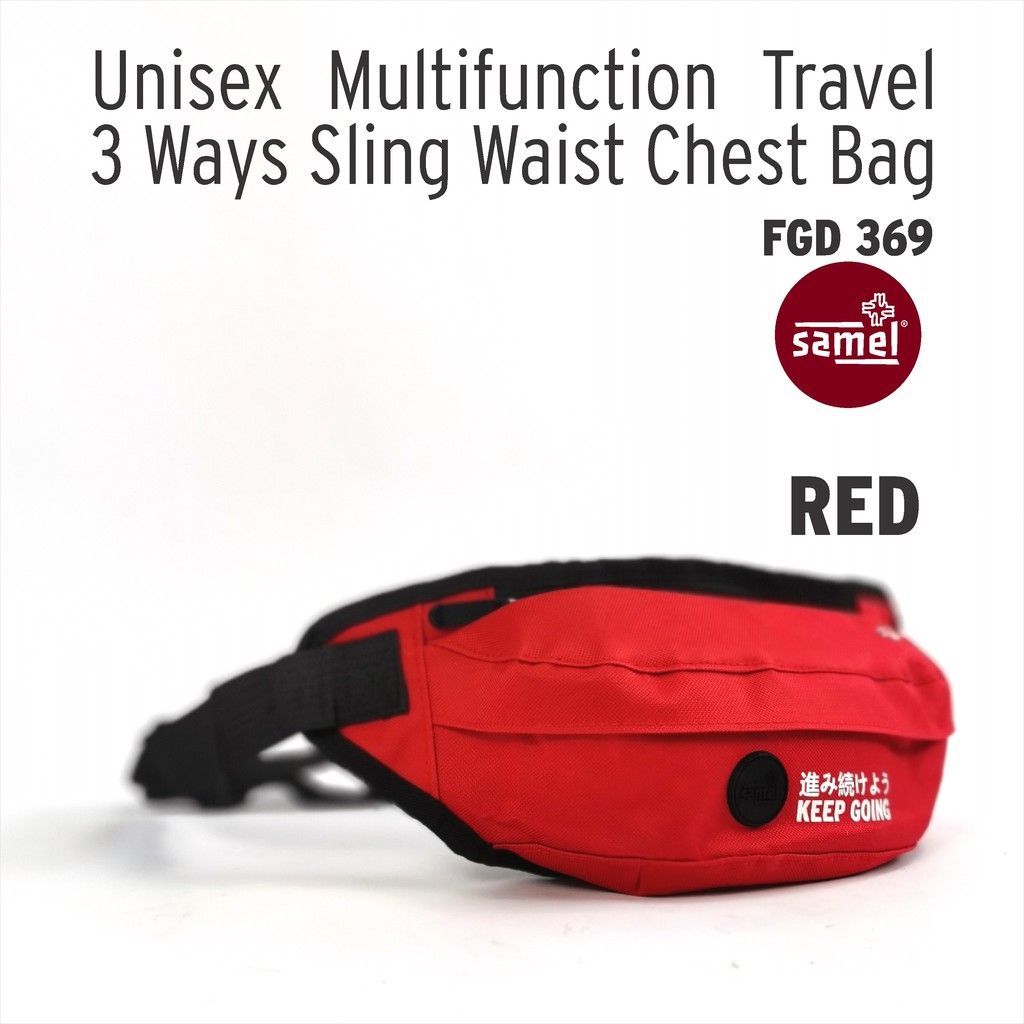 SAMEL FGD 369 UNISEX MULTIFUNCTION TRAVEL 3 WAYS SLING WAIST CHEST BAG