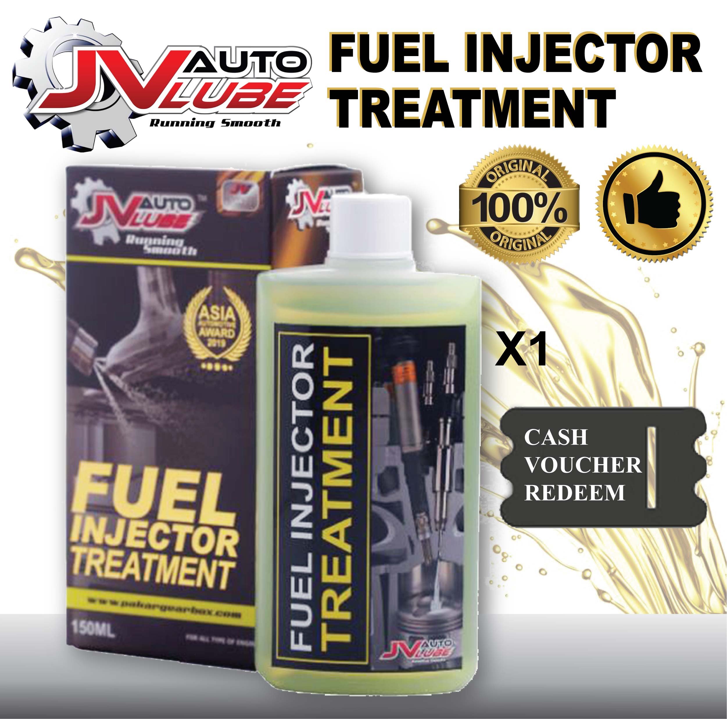 ( Cash Voucher Redeem ) 1 Bottle JV Auto Lube - Fuel Injector Treatment Original
