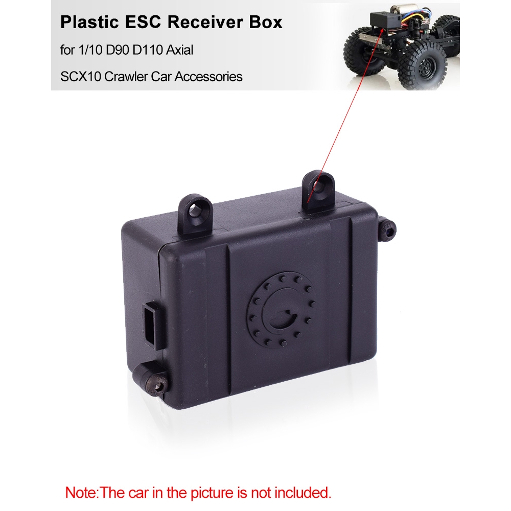 RC Receiver Box 1/10 RC Crawler Radio ESC Receiver Box Accessory for TRX-4 SCX10 90027 SCX10 II 90046 D90 