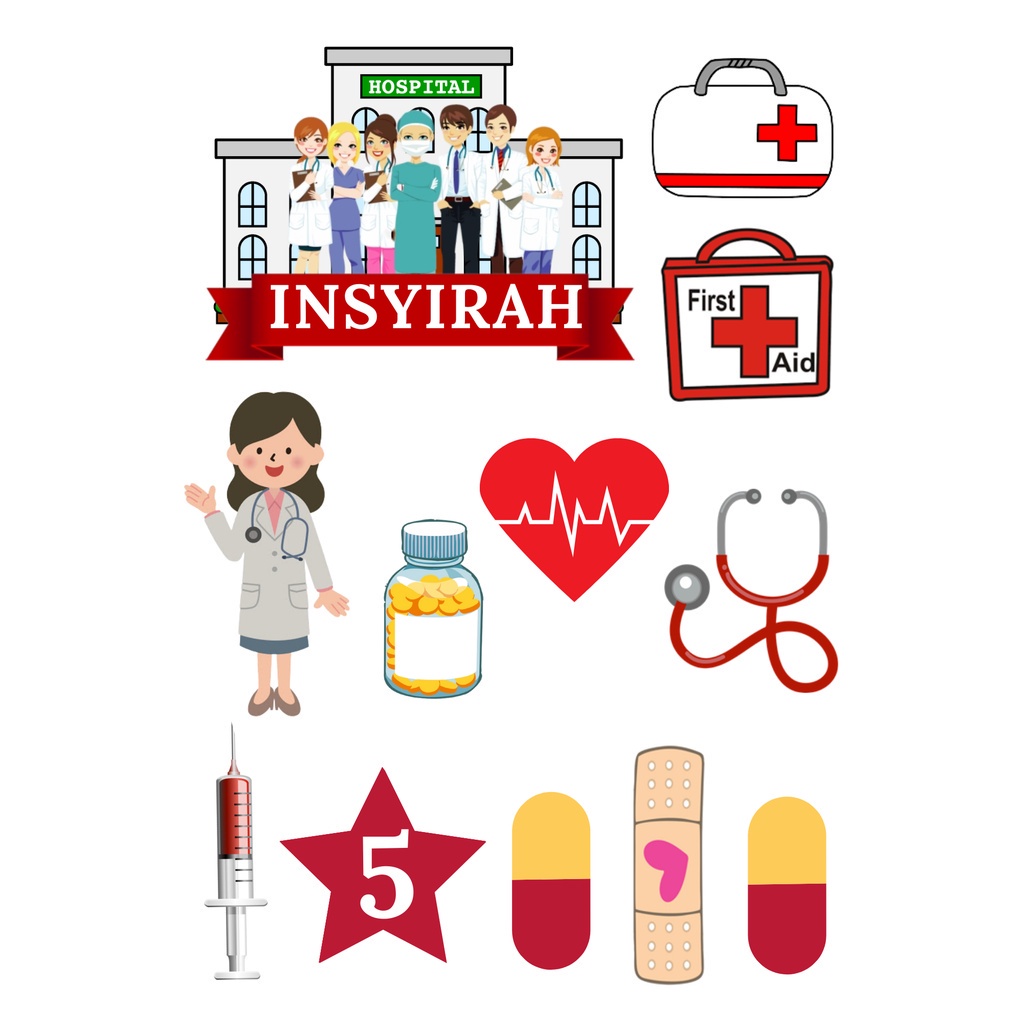 Doctor Nurse Custom Birthday Cake Topper Shopee Malaysia