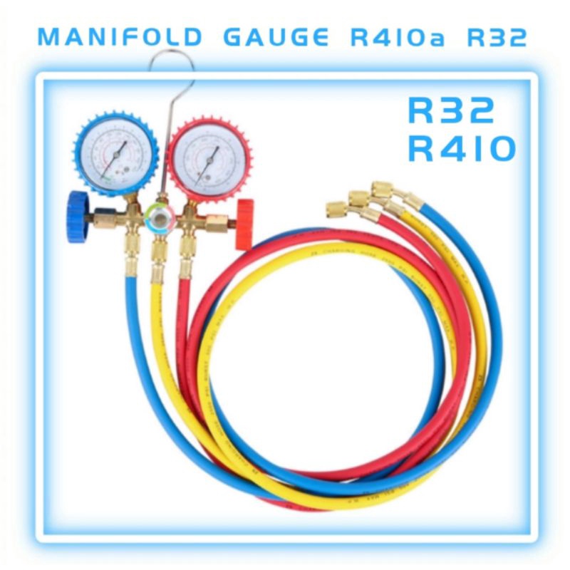 MANIFOLD R134 DOUBLE GAUGE QUICK COUPLER R134a Gas Meter Air Cond