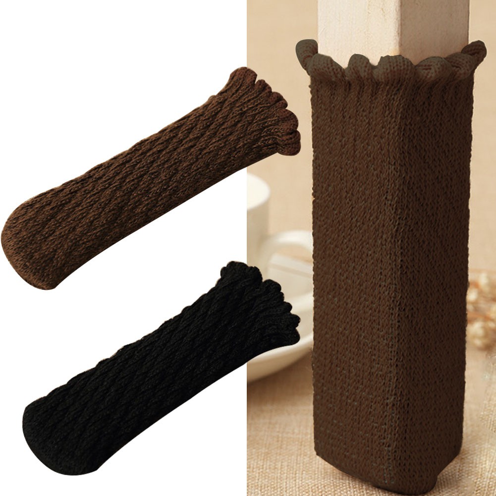 24 pcs Cover Furniture Chair Leg Socks Knitting Sock Sets Floor Protector Table