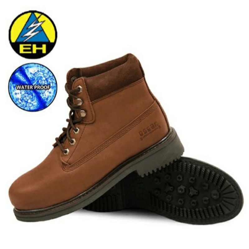 Oscar Safety Boot - Oil Rig Series 1811M - Mid Cut Lace Up Cow Leather Safety Boot (ASTM 2413-05 EH)