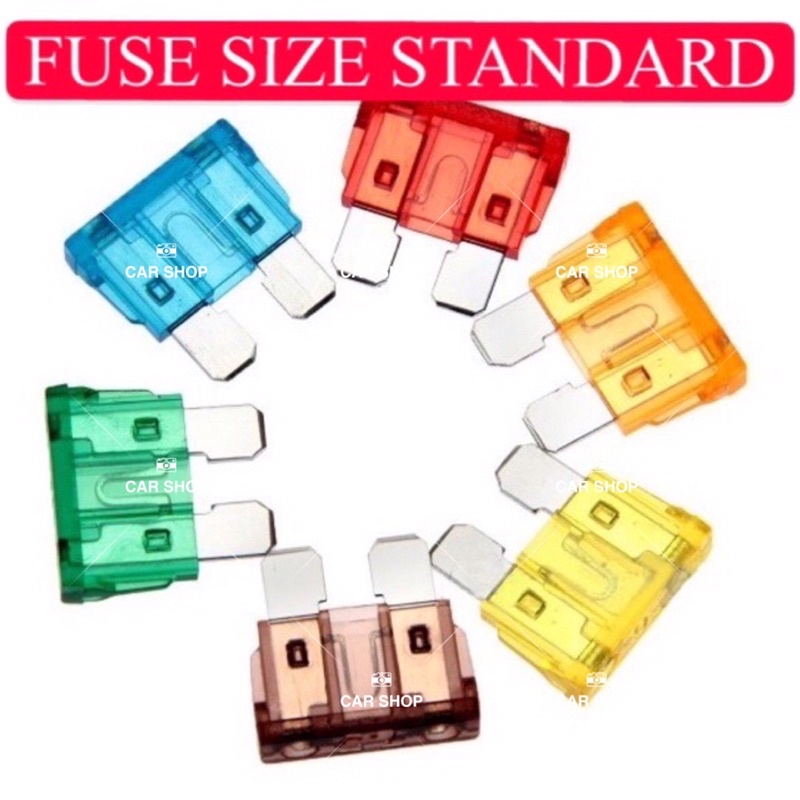 HIGH QUALITY Car Fuse 10A 15A 20A 30A Size STANDARD Fius Kereta/Motor ...