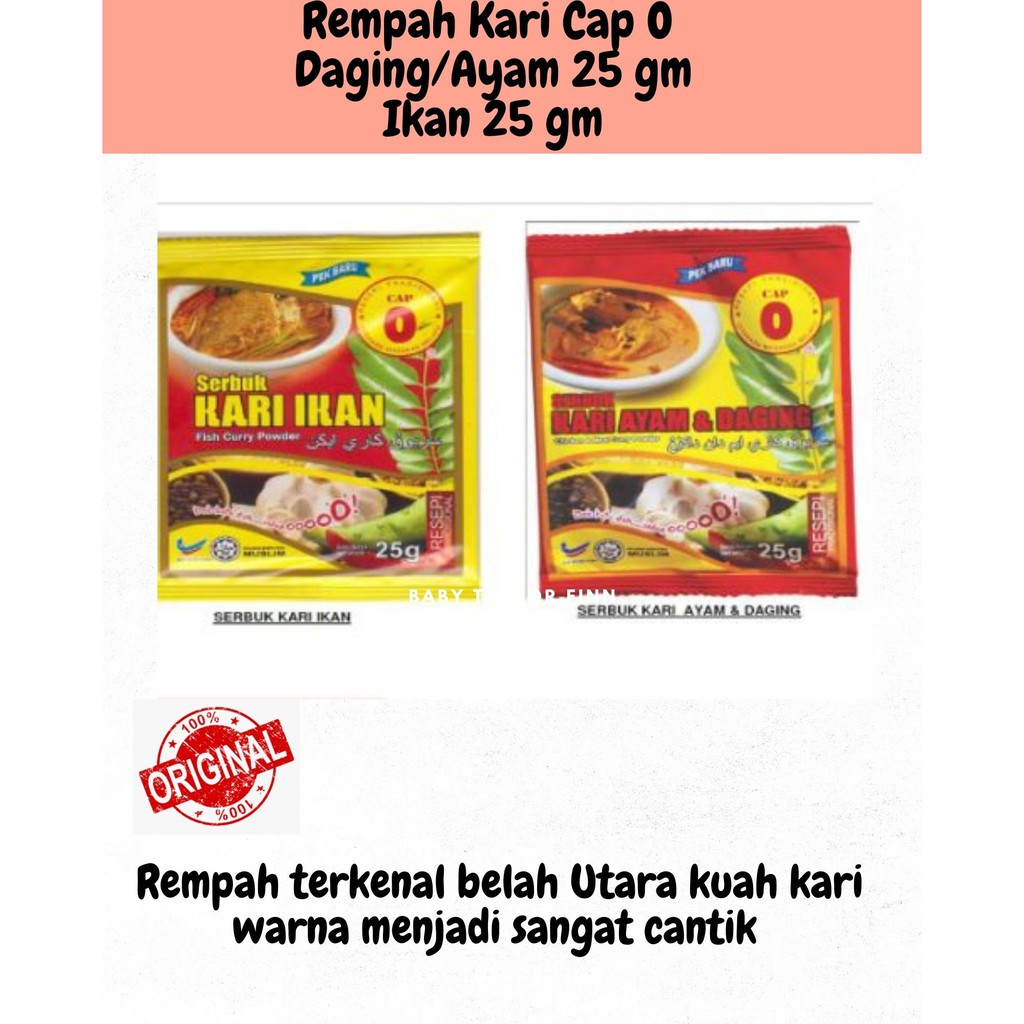 Buy Rempah Kari Cap O Kari Daging Ayam Dan Kari Ikan Udang Ready Stok Seetracker Malaysia