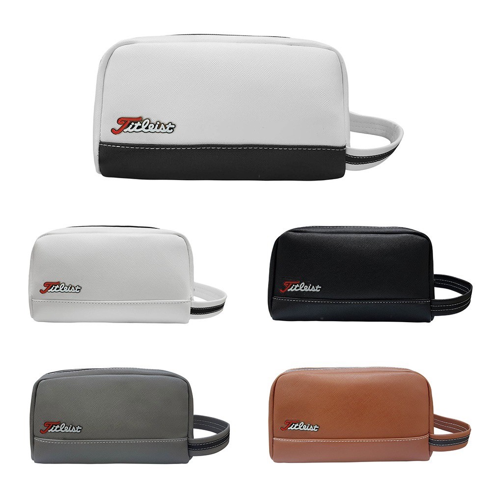 Golf Pouch Bag READY STOCK Leather Hand Carry Designer Bag Zip Handbag