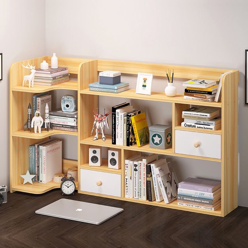 Desk Storage Rack Storage Rack Living Room Cabinet Storage Space Saving Creative Art Floor Small Bookshelf Shopee Malaysia