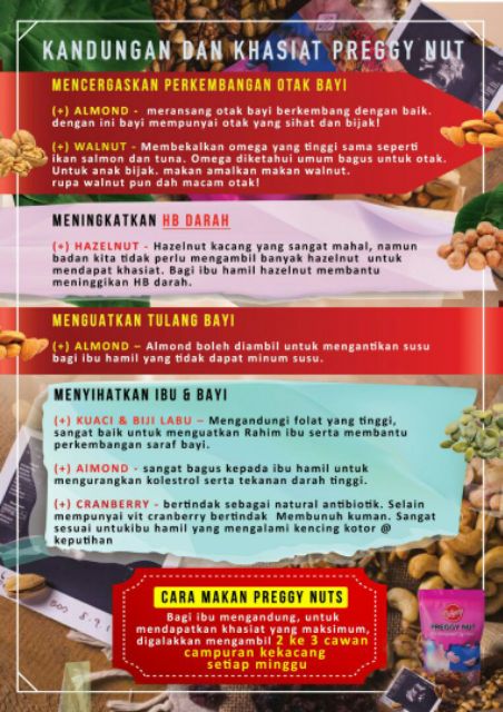 Ready Stok Preggy Nuts Kekacang Untuk Ibu Hamil 2 Pack With Giftl Shopee Malaysia