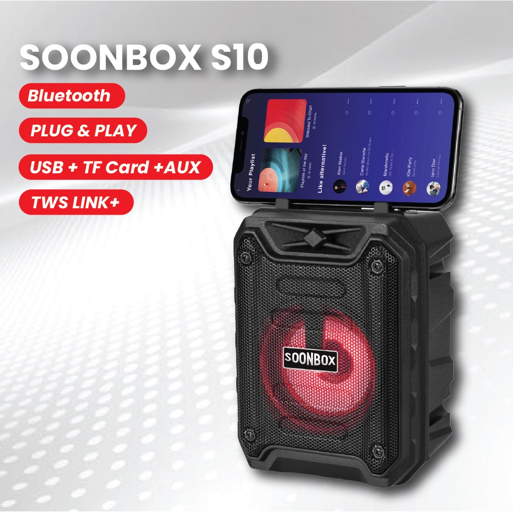 Mobile multimedia LED Outdoor portable Loudspeaker speaker MS1602BT