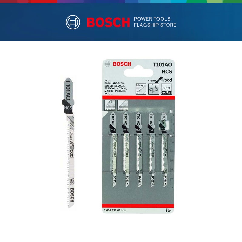 Bosch Jigsaw Blade T101AO For Wood (5 Pcs) 2608630031 | Shopee Malaysia