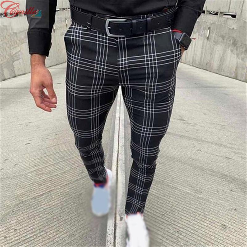 checkered print pants