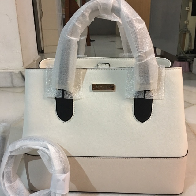 Original Brand New Kate Spade Evangelie Handbag with Long Strap - White &  Beige | Shopee Malaysia
