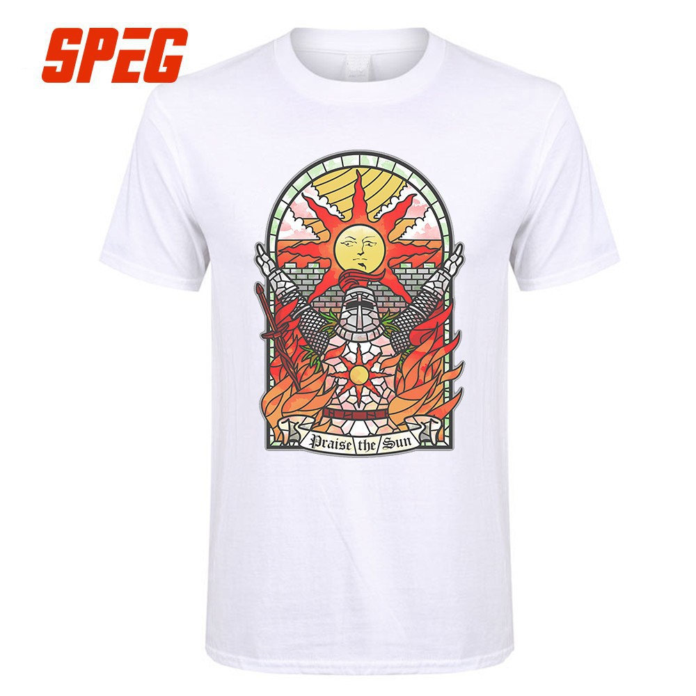 Speg Dark Souls 3 Church Of The Sun T Shirt Praise The Sun Youth Round Neck Tees Shopee Malaysia