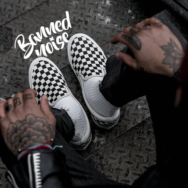 vans vault checkerboard on feet