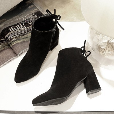 ladies medium heel boots