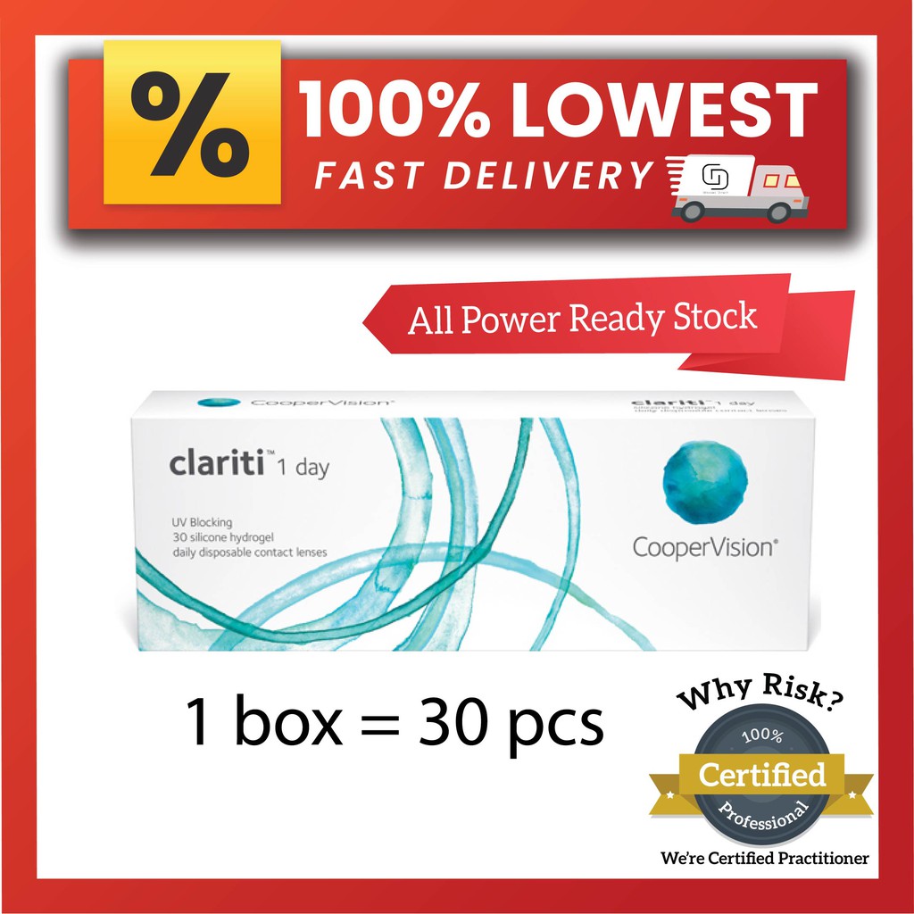 Clariti 1 day Cooper vision daily disposal silicon ...