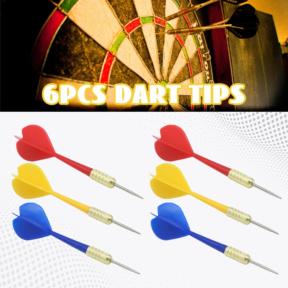 16INCH 40CM DART GAME DOUBLE-SIDED DART BOARD BACK BOARD WITH 6 DARTS METAL TIP SET FOR ADULTS OR KIDS