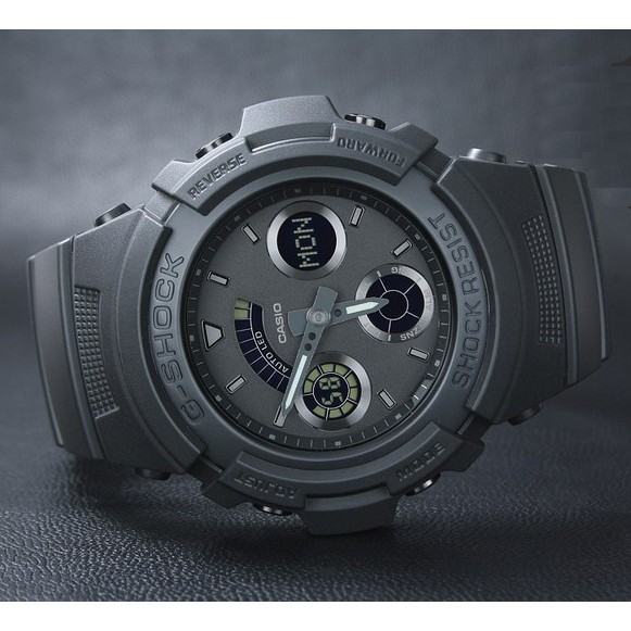 casio g shock black out basic watch