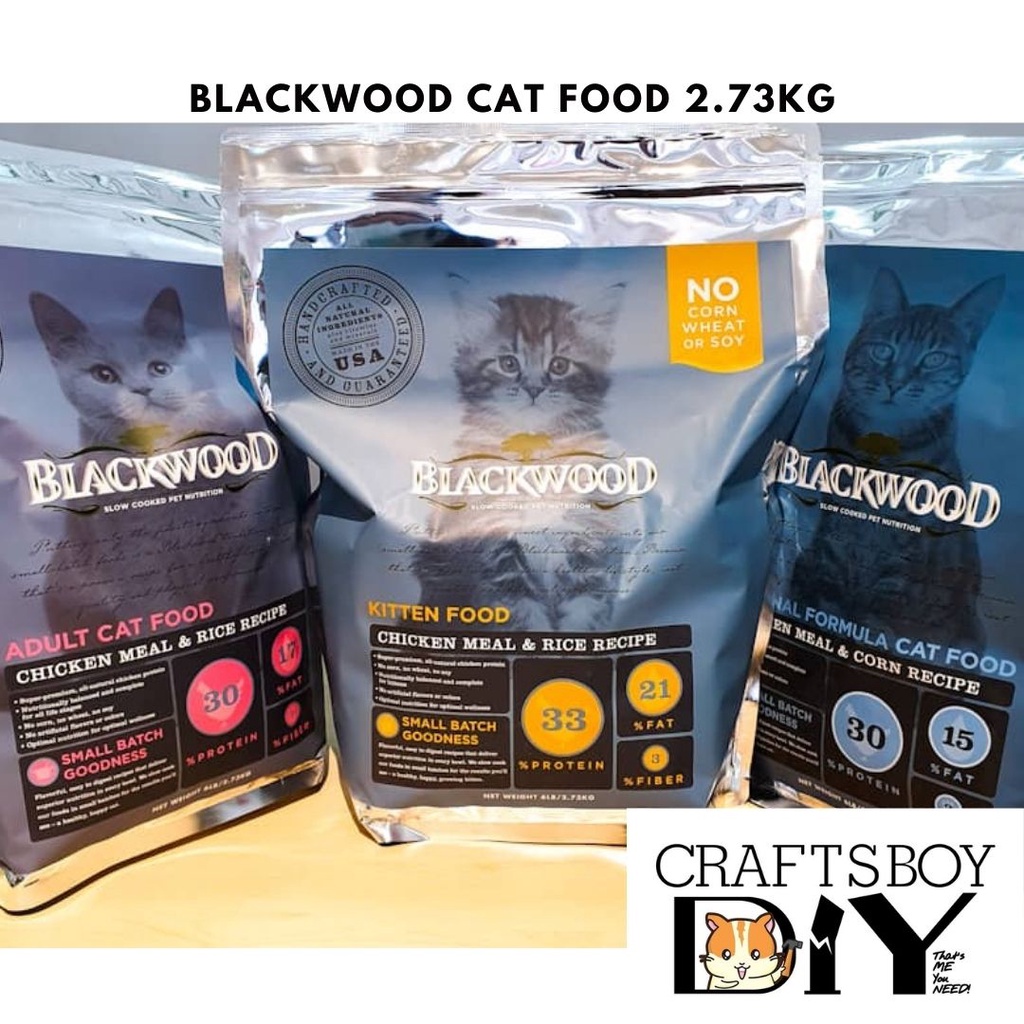 Buy Ready Stock Blackwood Cat Food Repack 500g Ori 2 73kg Craftsboydiy Seetracker Malaysia