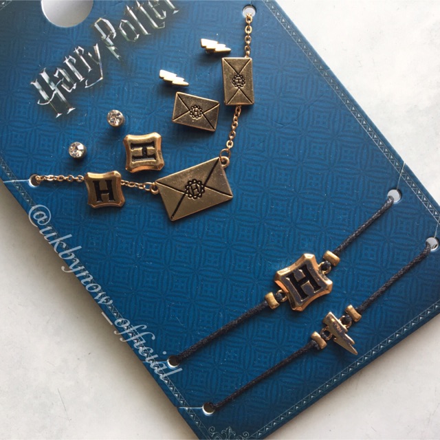 Primark Harry Potter Earrings Bracelet Necklace Jewellery Set BN Night Bus Set 