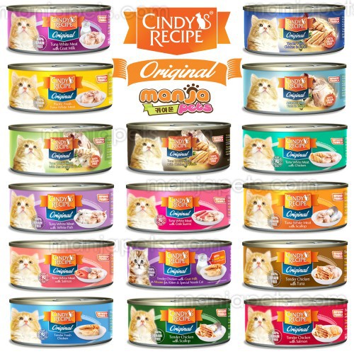 Cindy's Recipe Original Wet Cat Can Food (80g x 24) | Shopee Malaysia